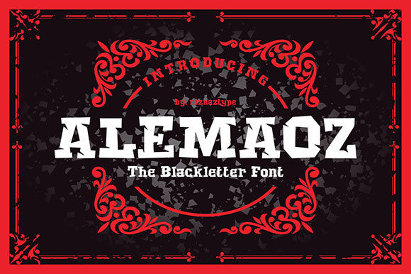 Alemaoz: A Vintage-Inspired Display Font for Crafters