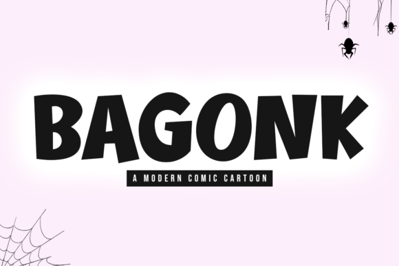 Bagonk: A Bold Display Font for Handmade Creations