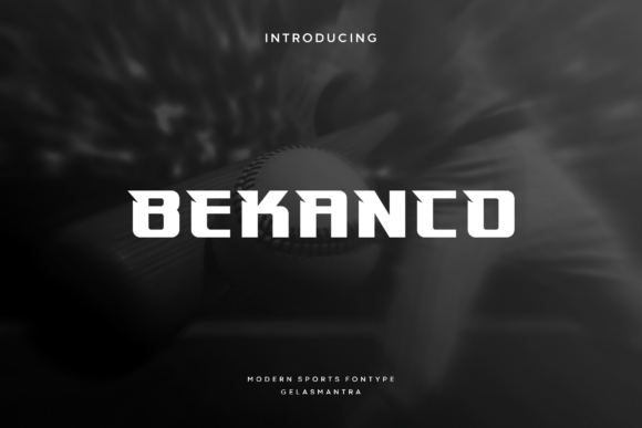 Bekanco: A Sporty Display Font for Modern Web Design
