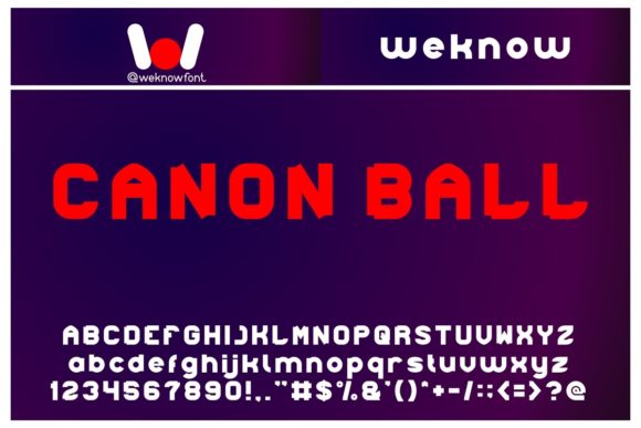 Canon Ball Font for Web Design and Branding