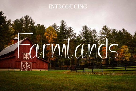 Farmlands: A Playful Display Font for Creative Branding