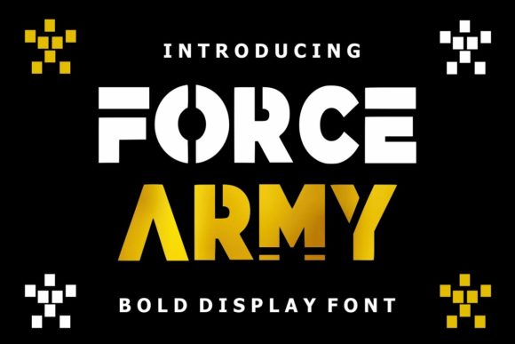 Force Army Font for Bold Visual Impact