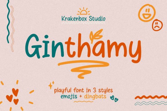Ginthamy: A Playful Display Font for Web Design