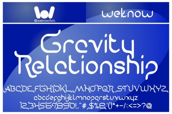 Gravity Relationship Font for Web Design
