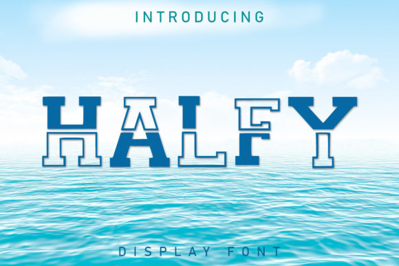Halfy: A Modern Display Font for Editorial Elegance
