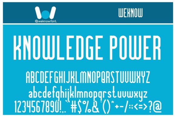 Knowledge Power Font for Professional Branding