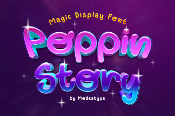Poppin Story Font for Branding and Design