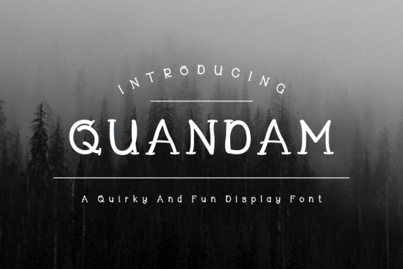 Quandam: A Smooth Display Font for Web Design