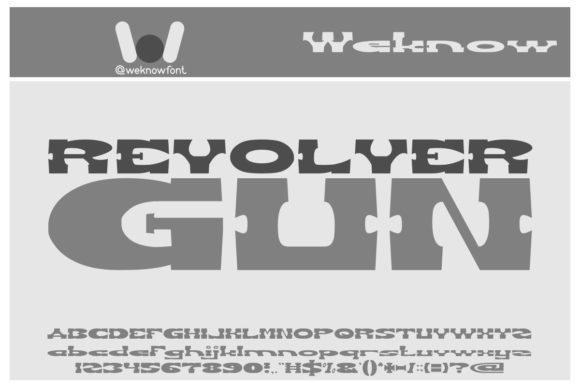 Revolver Gun Font for Bold Branding and Visual Impact