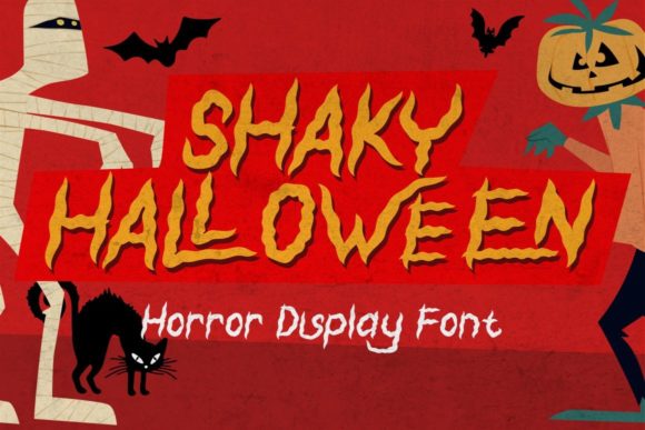 Shaky Halloween Font for Editorial Design