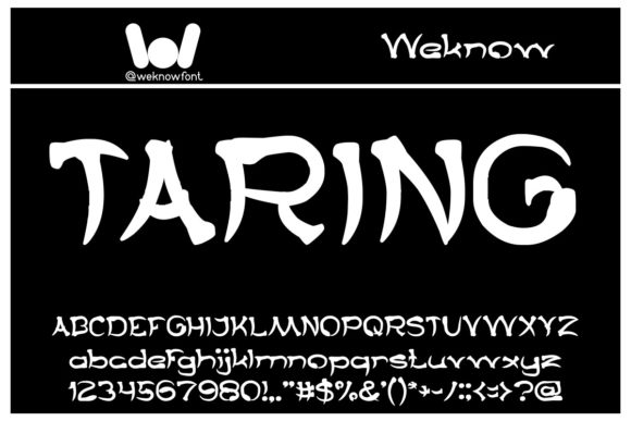Taring: A Display Font for Bold Branding