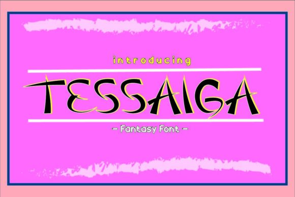 Tessaiga Font: A Modern Display Typeface with a Sweet Edge