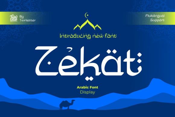 Zekat Arabic Font for a Polished Brand Look